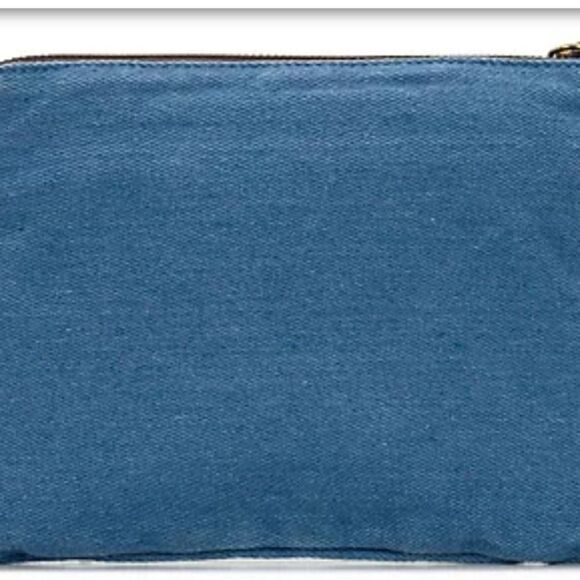 Patricia Nash Rosley Denim Wristlet w/Leather Trim - Picture 2 of 8